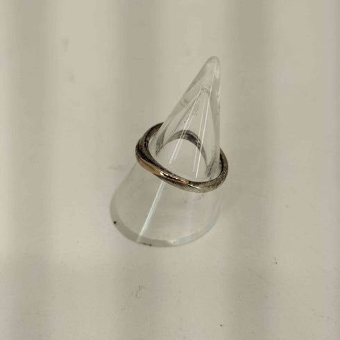 ヨンドシー 4℃ SILVER K10刻印 ツイストデザイン リング メンズ  12号